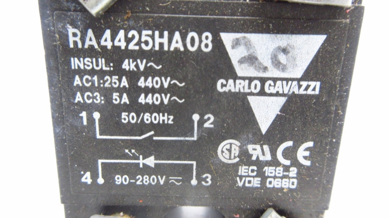 CARLO GAVAZZI RA4425HA08 440V 25A UNMP