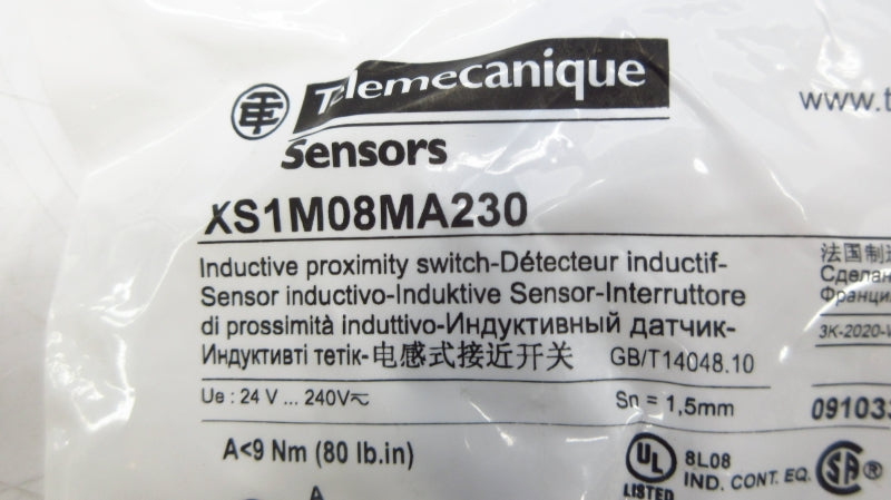 TELEMECANIQUE XS1M08MA230 24-240V NSMP