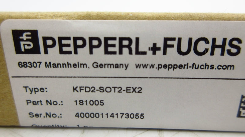 PEPPERL+FUCHS KFS2-SOT2-EX2 181005 NSMP