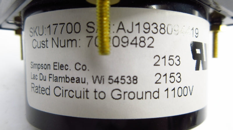 SIMPSON 2153 1100V 0-10ACA NSNP