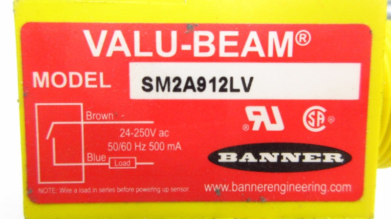 BANNER ENGINEERING SM2A912LV 24-250VAC NSNP