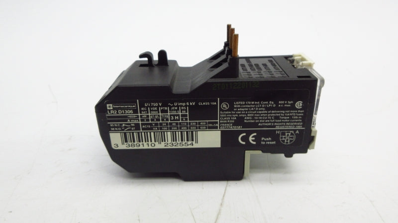 TELEMECANIQUE LR2D1306 600VAC 1-1.6A NSMP