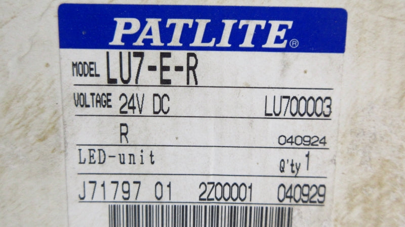 PATLITE LU7-E-R 24VDC NSMP