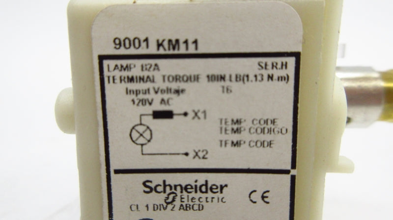 SCHNEIDER ELECTRIC 9001KM11 SER. H 120VAC NSNP