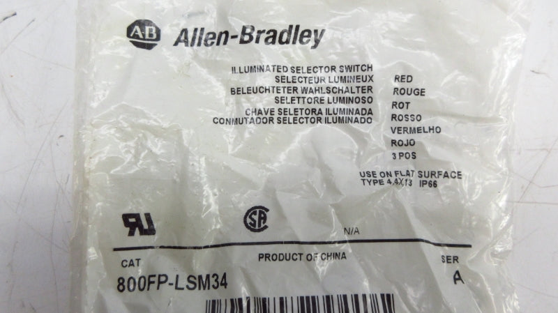 ALLEN BRADLEY 800FP-LSM34 SER. A NSMP
