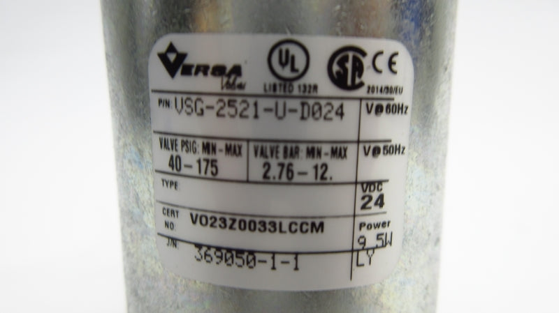 VERSA VSG-2521-U-D024 24VDC 40-175PSI NSNP