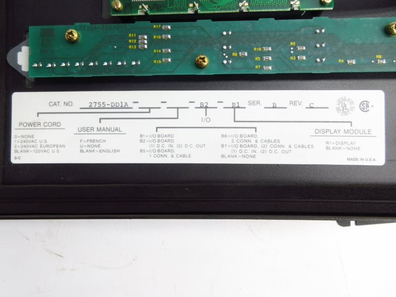 ALLEN BRADLEY 2755-DD1A-B2-R1 SER. B 240VAC UNMP