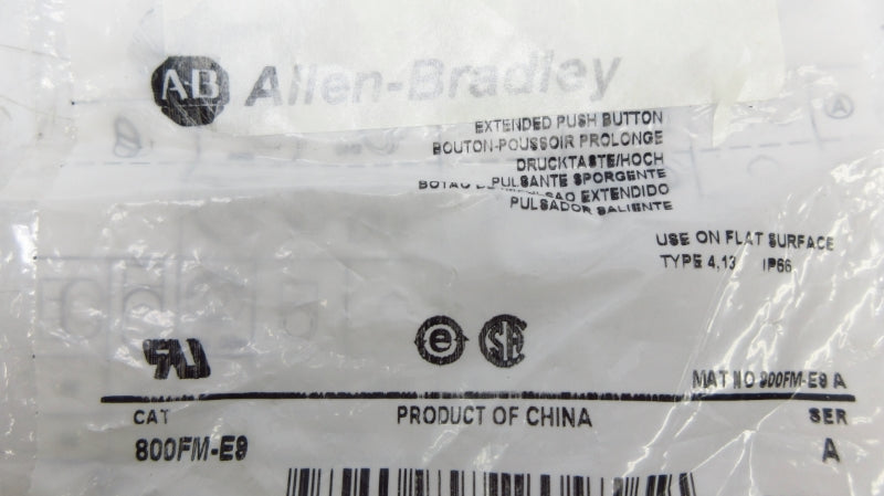 ALLEN BRADLEY 800FM-E9 SER. A NSMP