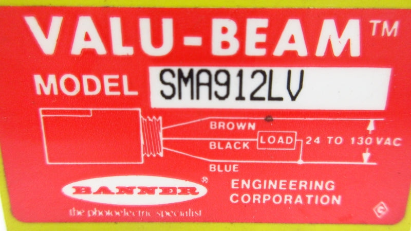 BANNER ENGINEERING SMA912LV 24-130VAC NSNP