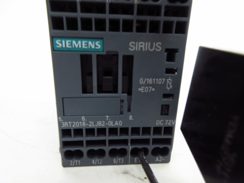 SIEMENS 3RT2018-2LJ82-0LA0 72VDC 22A UNMP