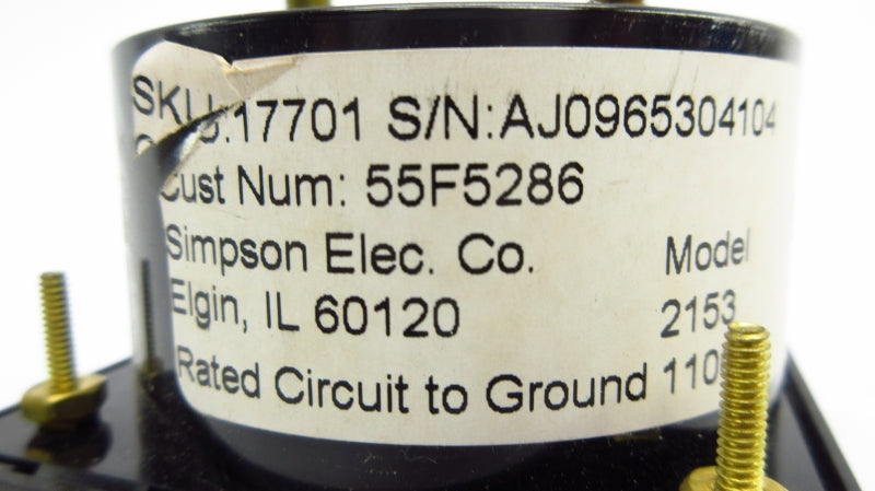 SIMPSON 17701  0-15ACA NSNP