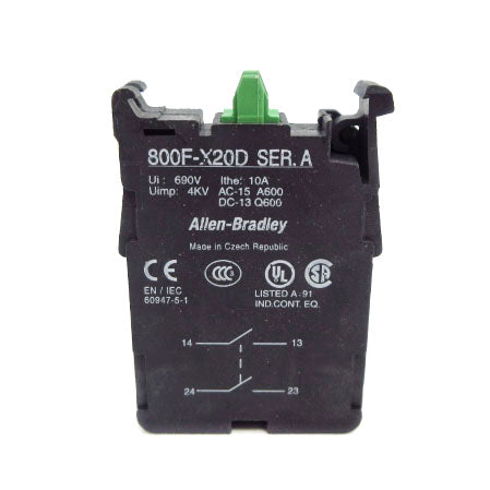 ALLEN BRADLEY 800F-X20D SER. A 690V 10A NSNP