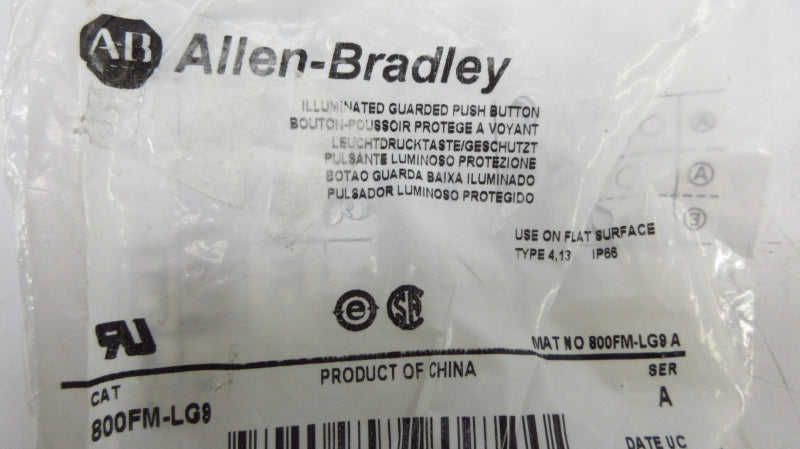 ALLEN BRADLEY 800FM-LG9 SER. A NSMP