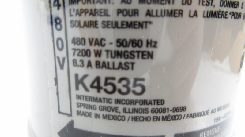 INTERMATIC K4535 480VAC 8.3A NSMP