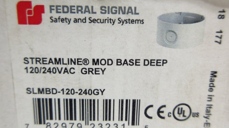 FEDERAL SIGNAL SLMBD-120-240GY 120/240VAC NSMP