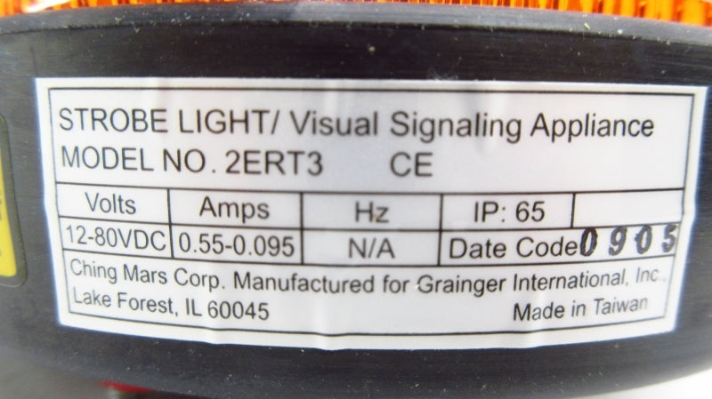 GRAINGER 2ERT3 12-80VDC 0.55-0.095A NSNP