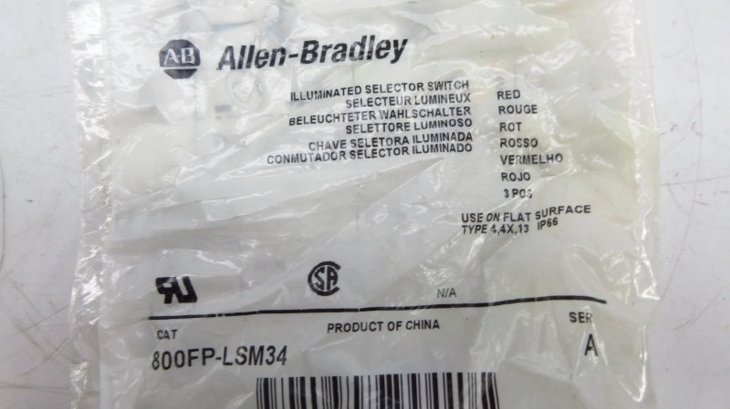 ALLEN BRADLEY 800FP-LSM34 SER. A NSMP