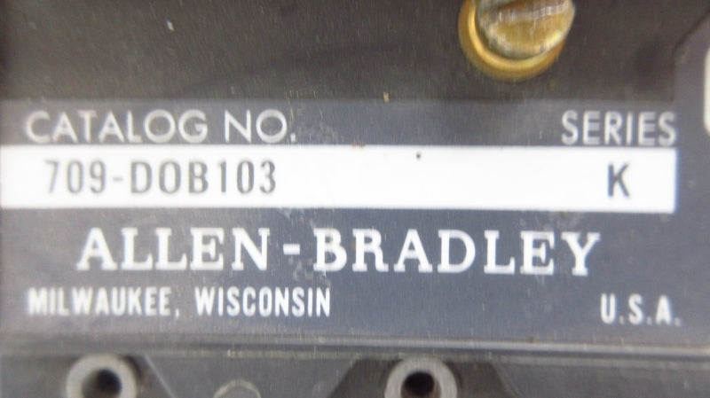 ALLEN BRADLEY 709-DOB103 SER. K 110-120V NSNP