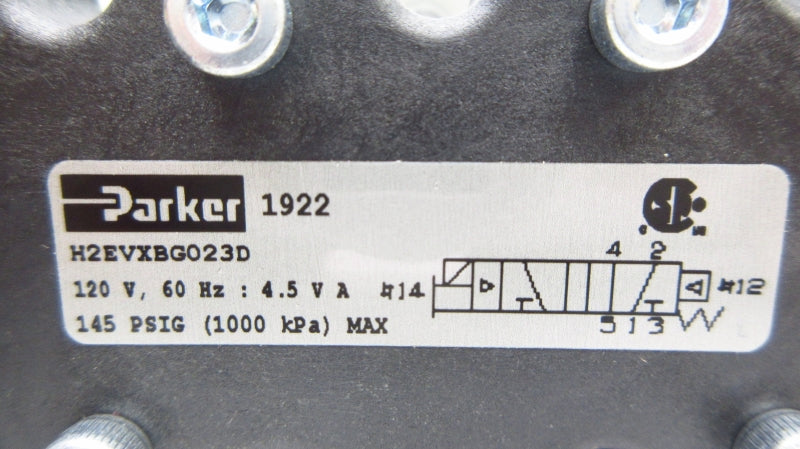 PARKER H2EVXBG023D 120V 145PSI NSNP