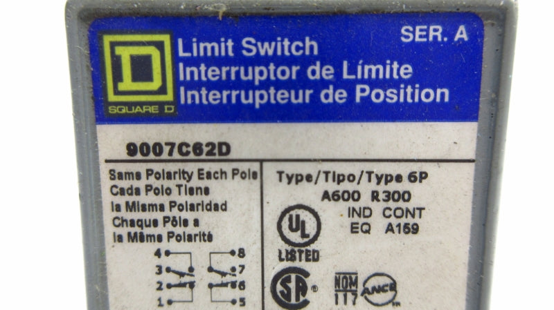 SQUARE D 9007C62D SER. A (AS PICTURED) UNMP
