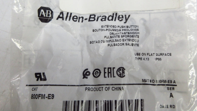 ALLEN BRADLEY 800FM-E9 SER. A NSMP