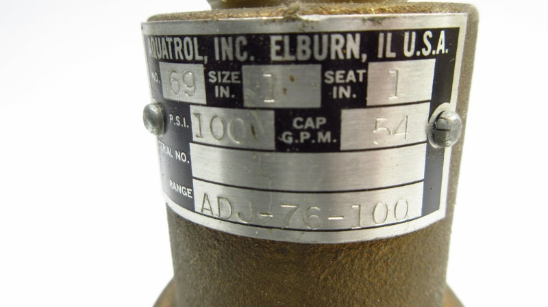 AQUATROL 69 ADJ-76-100 100PSI 1" NSNP