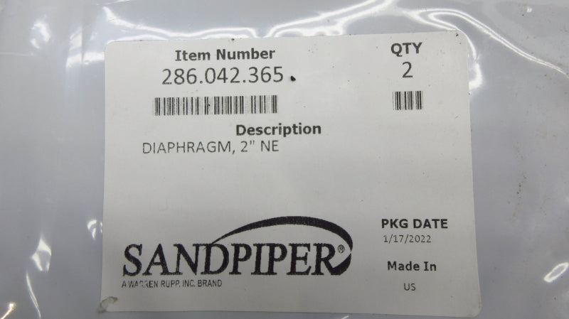 SANDPIPER 286.042.365 2" (PKG OF 2) NSMP