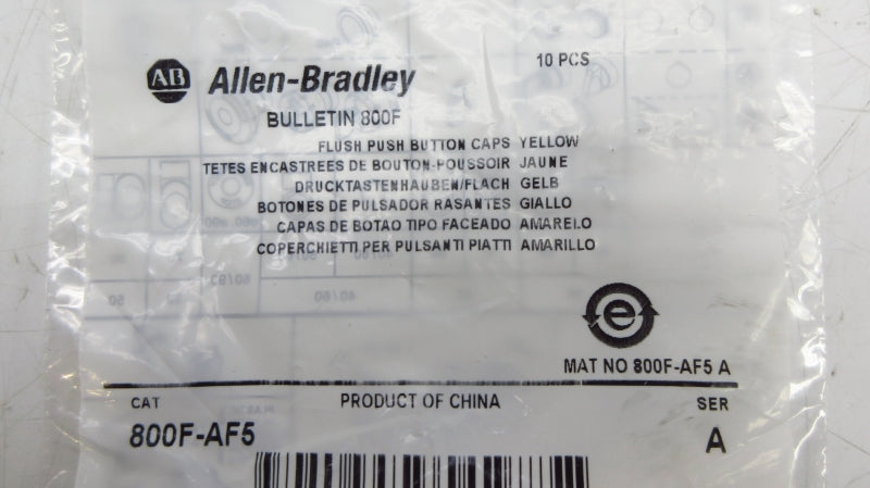 ALLEN BRADLEY 800F-AF5 SER. A (PKG OF 10) NSMP