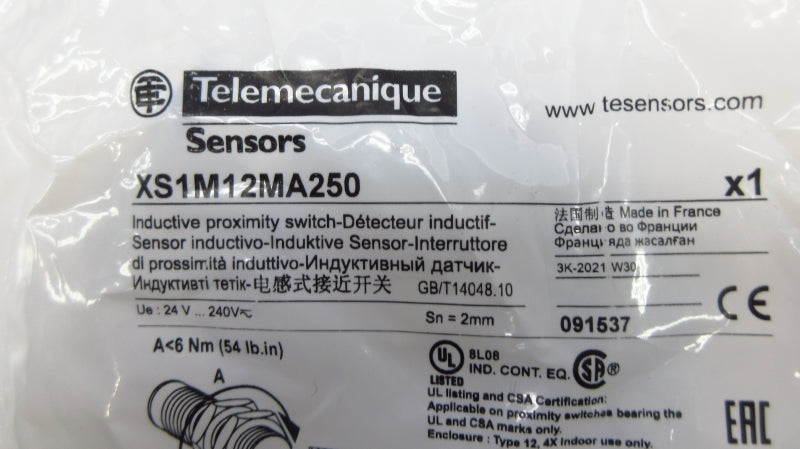 TELEMECANIQUE XS1M12MA250 24-240V NSMP
