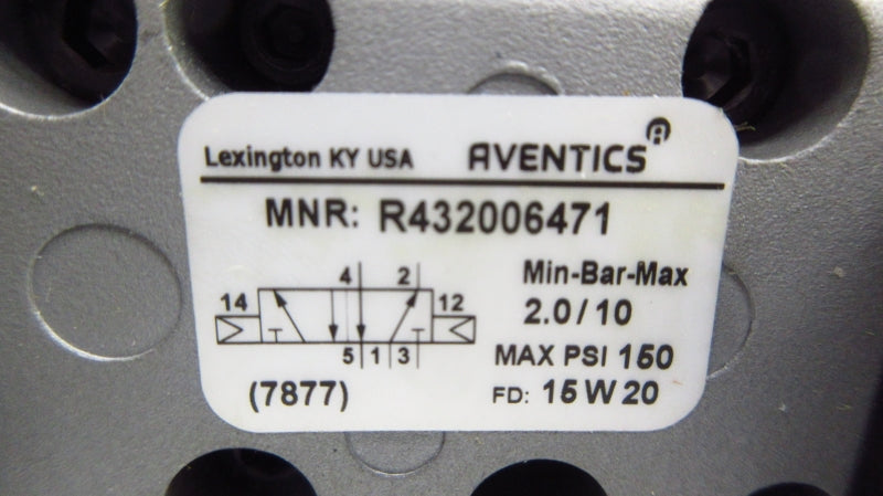 AVENTICS R432006471 120VAC 150PSI NSMP