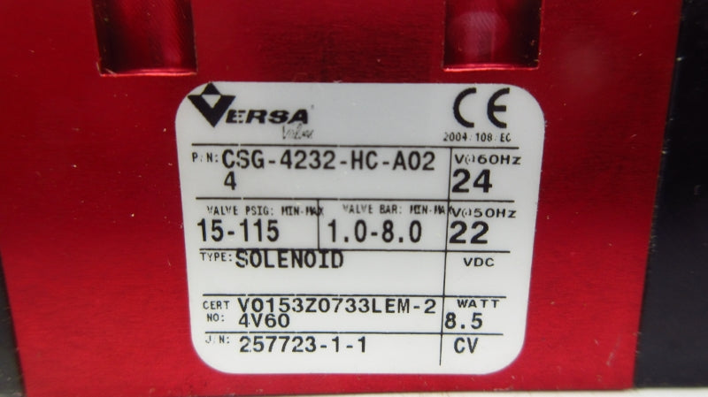 VERSA CSG-4232-HC-A024 22VDC 15-115PSI NSMP