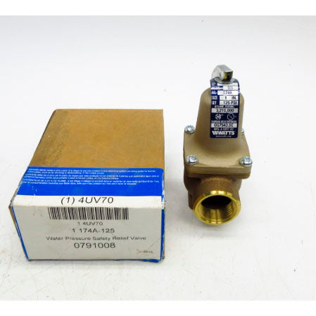 WATTS 1174A-125 4UV70 125PSI 1" NSMP