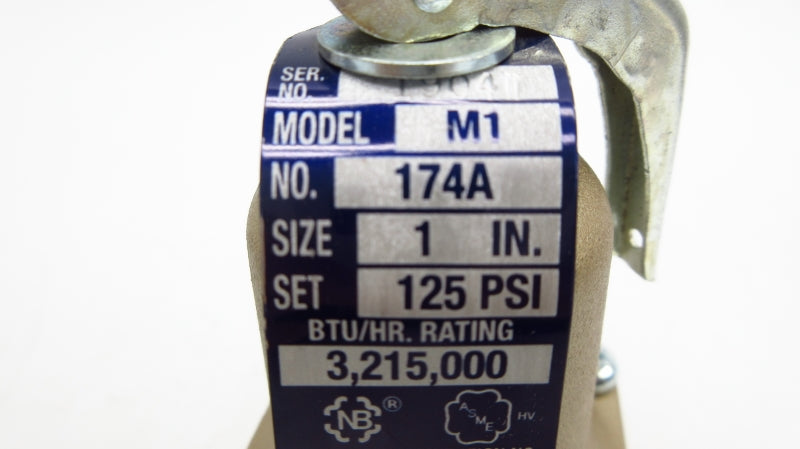 WATTS 1174A-125 4UV70 125PSI 1" NSMP