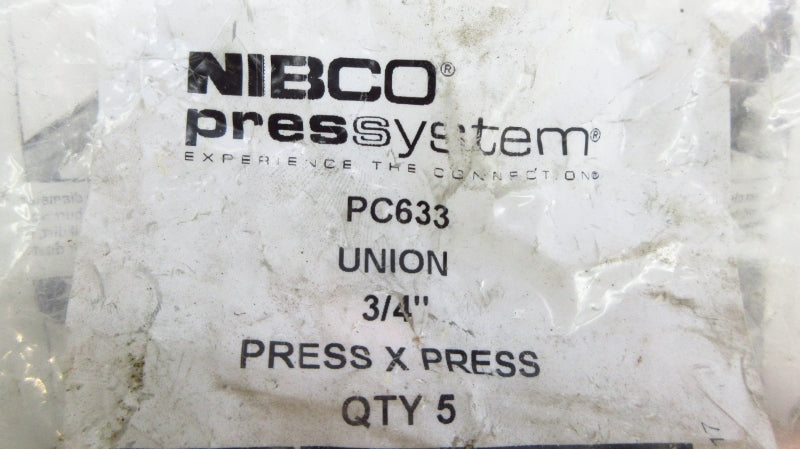 NIBCO PC633 3/4" (PKG OF 5) NSMP