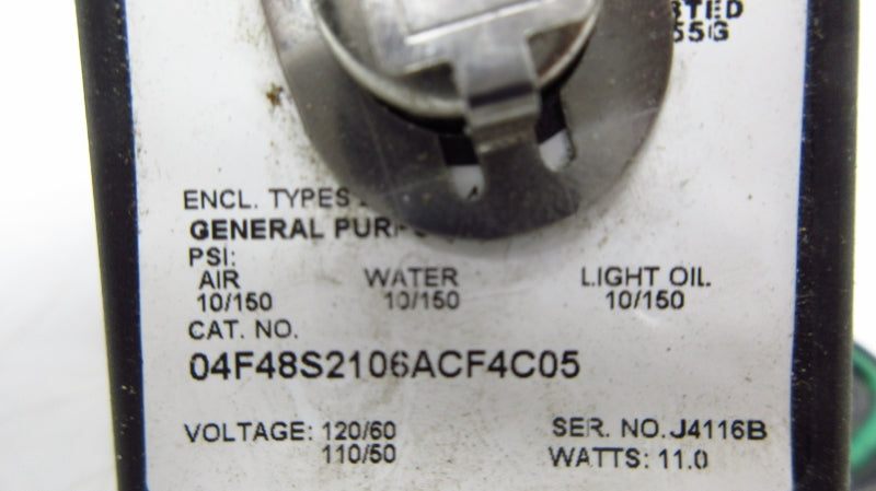 PARKER 04F48S2106ACF4C05 110/120V 10/150PSI NSNP