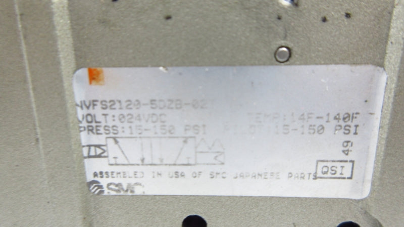 SMC NVFS2120-5DZB-02T 24VDC 15-150PSI NSNP