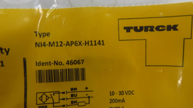 TURCK NI4-M12-AP6X-H1141 46067 10-30VDC NSMP