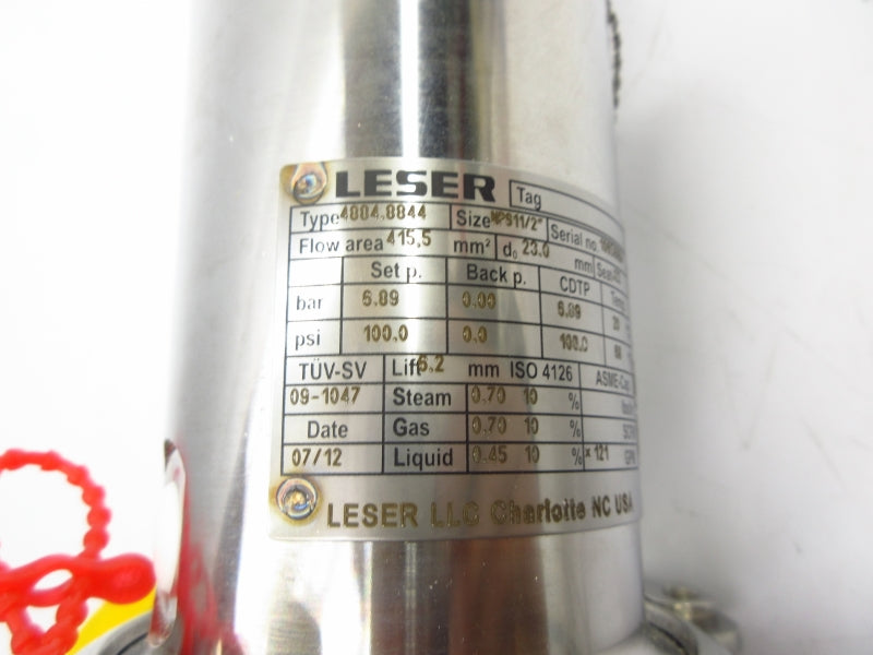 LESER 4884.8844 100PSI 1-1/2" NSNP