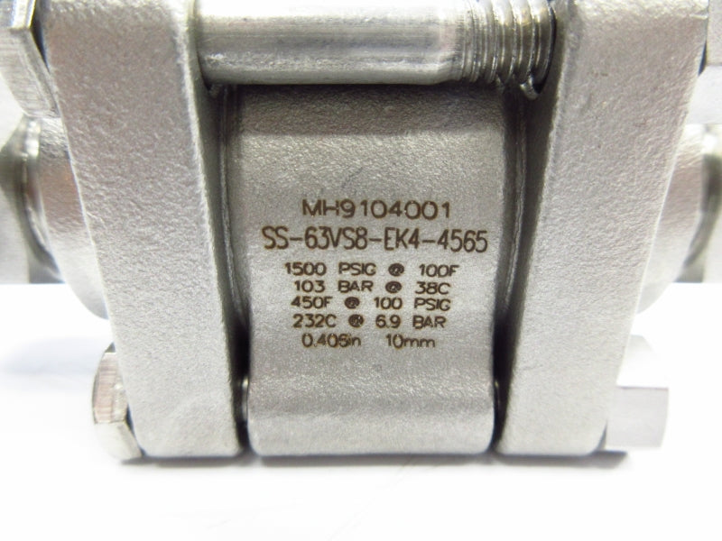 SWAGELOK SS-63VS8-EK4-4565 1500PSI NSNP