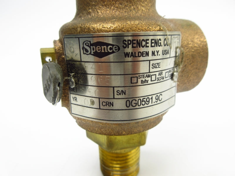 SPENCE F41 17M101 150PSI 1/2" NSNP