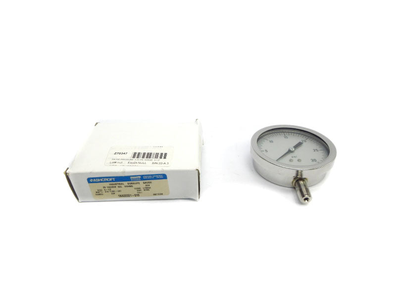 ASHCROFT 351009SW02LXNHSG30# 0-30PSI NSMP