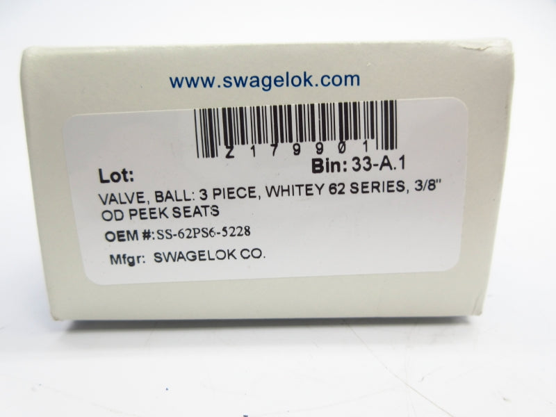 SWAGELOK SS-62PS6-5228 3/8" NSMP