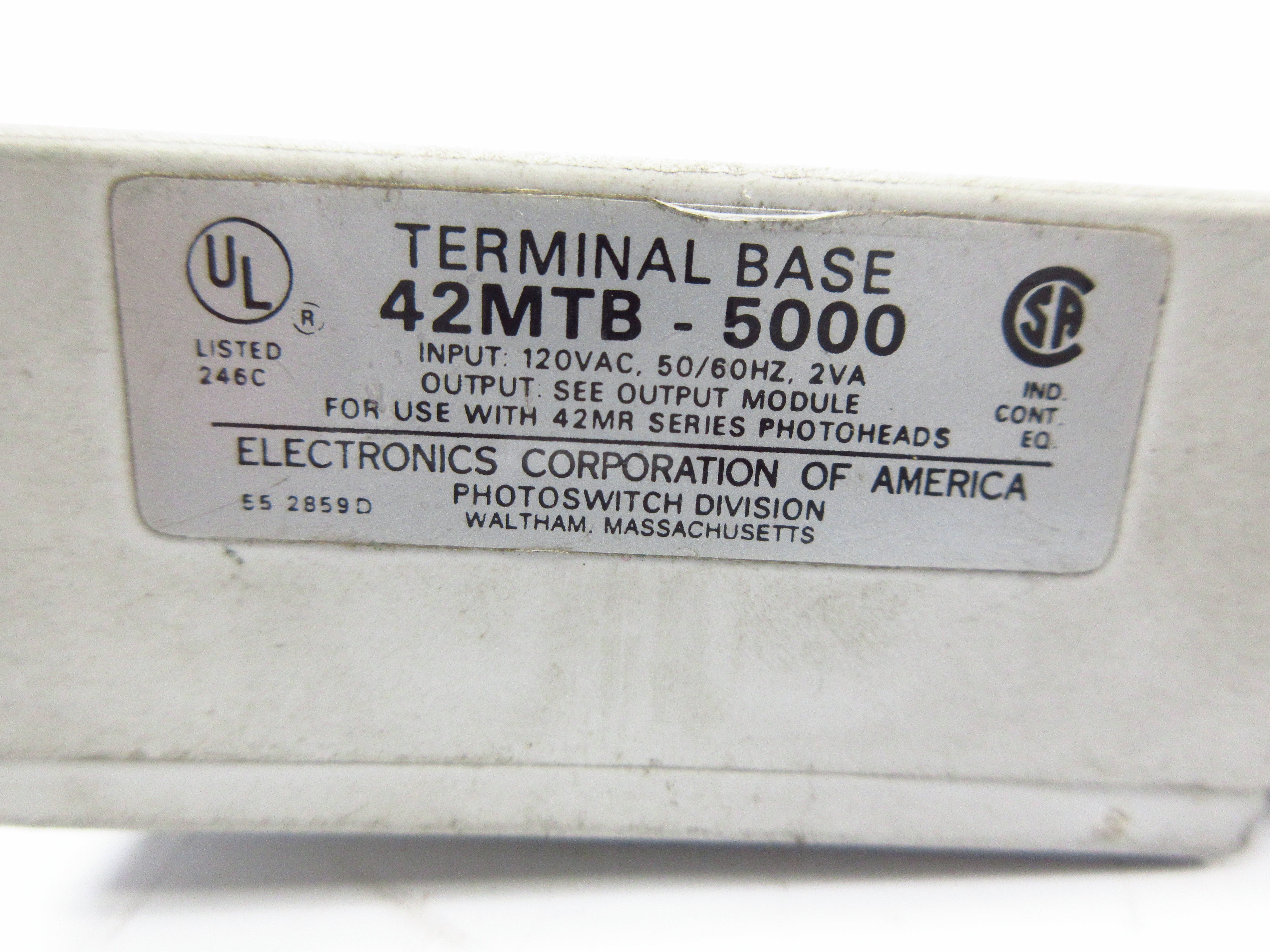 ECA 42MTB-5000 42MRR-5000 120VAC UNMP
