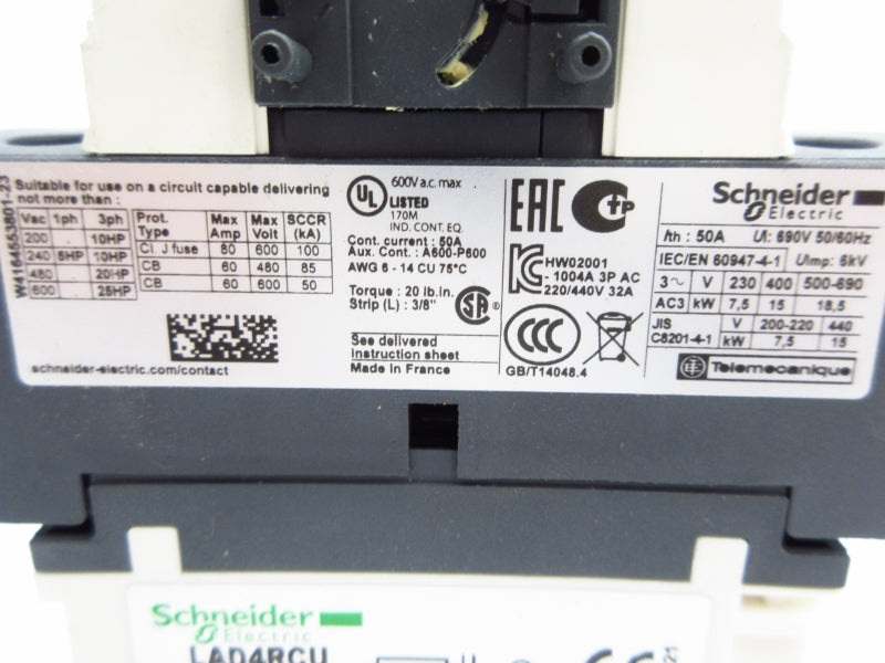 SCHNEIDER ELECTRIC LC1D32F7 110V 50A (AS PICTURED1) NSNP
