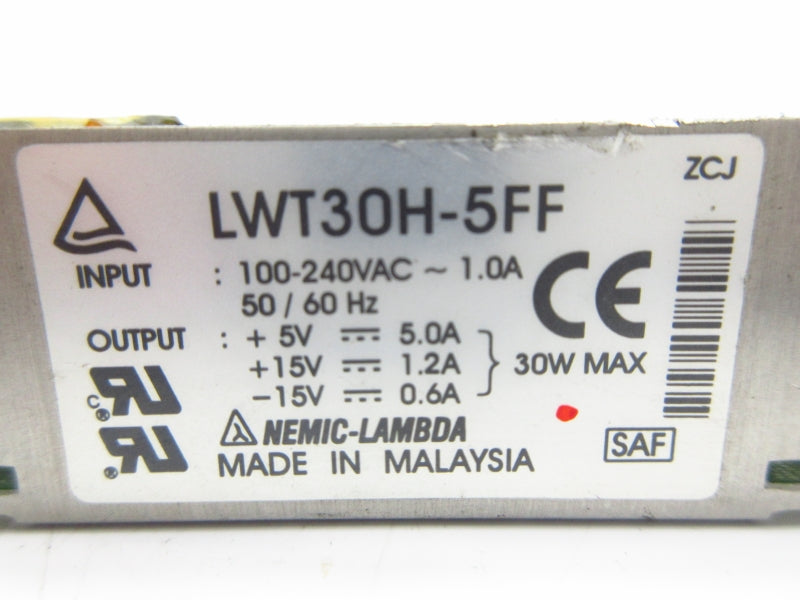 NEMIC LAMBDA LWT30H-5FF 100-240VAC 1A NSNP
