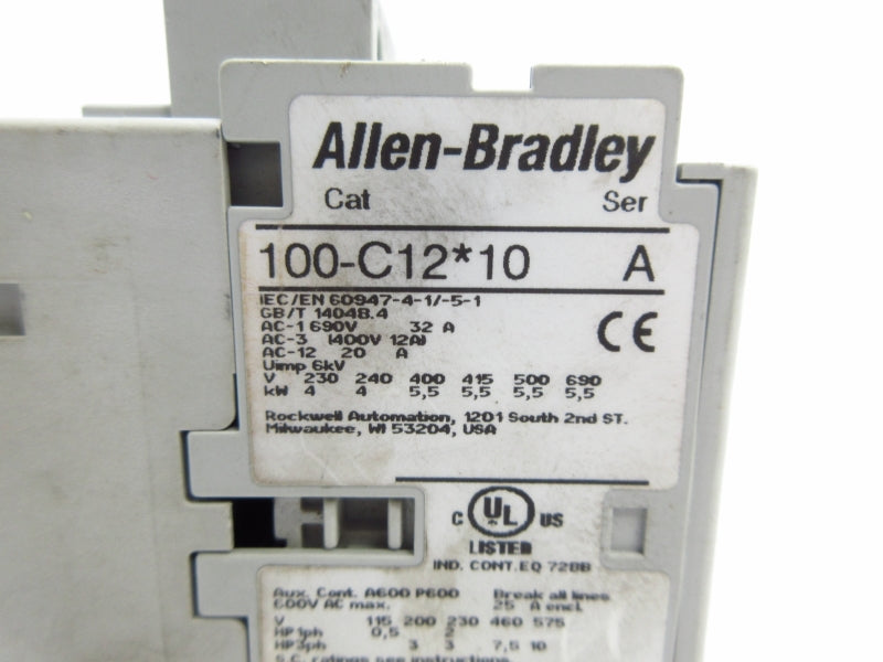 ALLEN BRADLEY 100-C12A10 SER. A 200-220/208-240V 32A  NSNP