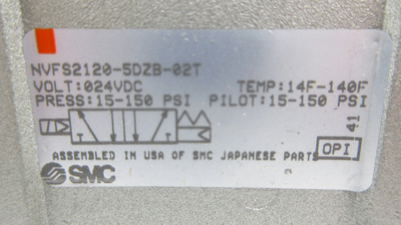 SMC NVFS2120-5DZB-02T 24VDC 15-150PSI NSNP