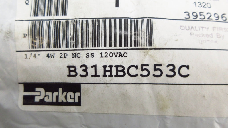 PARKER B31HBC553C 120VAC 1/4" NSMP