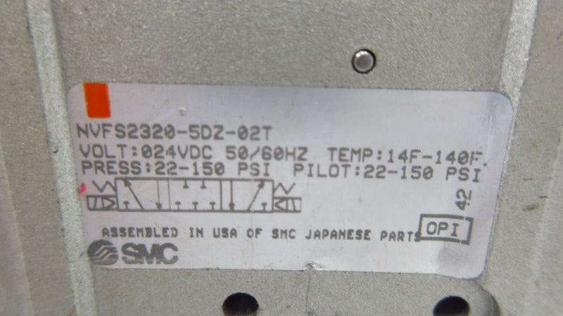 SMC NVFS2320-5DZ-02T 24VDC 22-150PSI NSNP