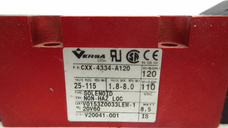 VERSA CXX-4334-A120 110/120V 25-115PSI UNMP